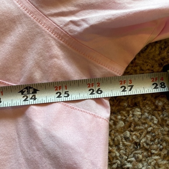 Tommy Hilfiger Women’s 24 Stretch Light Pink Long Sleeve Button Down Shirt - Picture 4 of 7